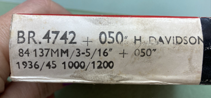 NEW GENUINE COVMO BR4742050 PISTON RING SET HARLEY DAVIDSON