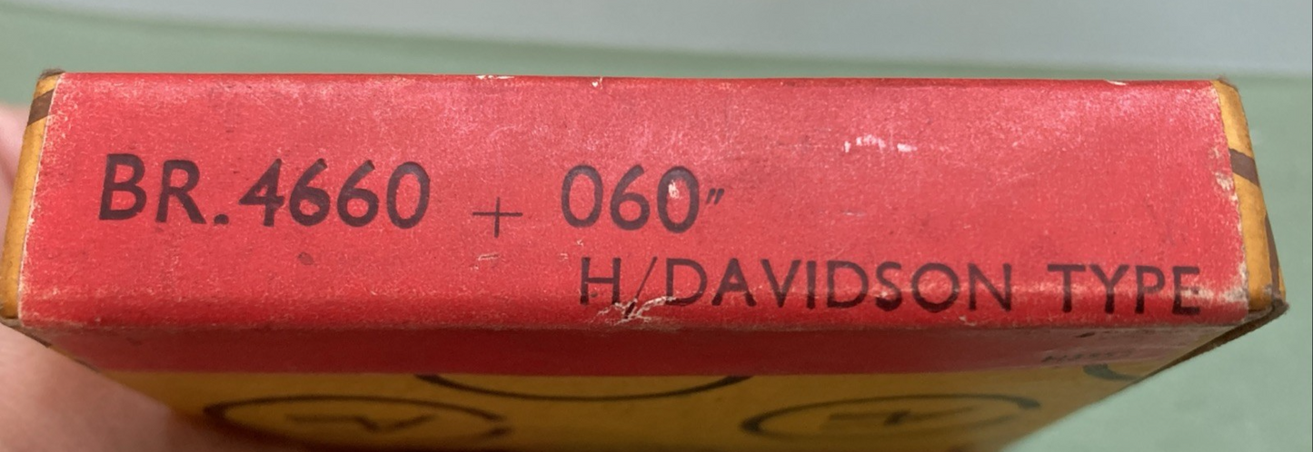 NEW GENUINE COVMO BR4660060 PISTON RING SET HARLEY DAVIDSON 1953