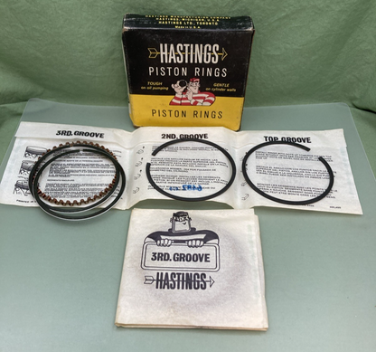 NEW GENUINE HASTINGS 6482050 PISTON RING SET HARLEY DAVIDSON