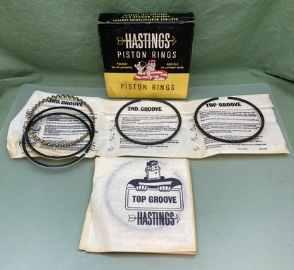 NEW GENUINE HASTINGS 6482030 PISTON RING SET HARLEY DAVIDSON