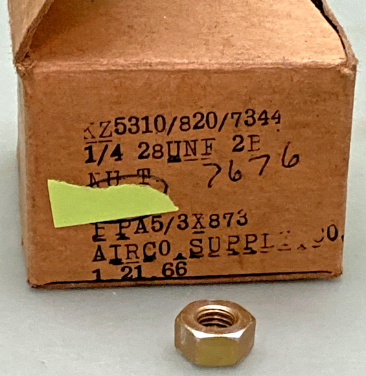QTY 10 NEW REPLACES HARLEY-DAVIDSON 7676 HEX NUT