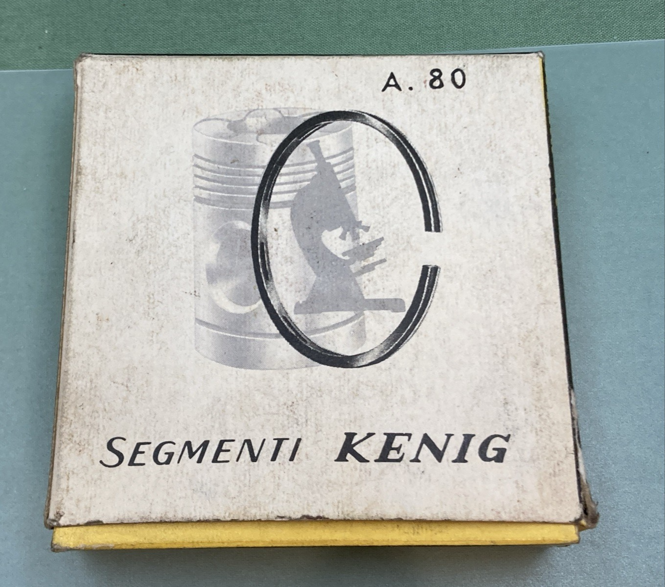 NEW GENUINE SEGMENTI KENIG A80 PISTON RING SET DUCATI MONZA 250 CC