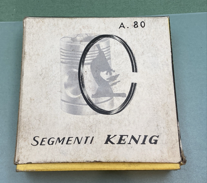 NEW GENUINE SEGMENTI KENIG A80 PISTON RING SET DUCATI MONZA 250 CC