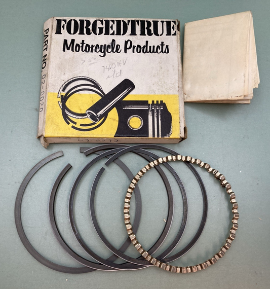 NEW GENUINE FORGEDTRUE 02-0020 PISTON RING SET HARLEY DAVIDSON