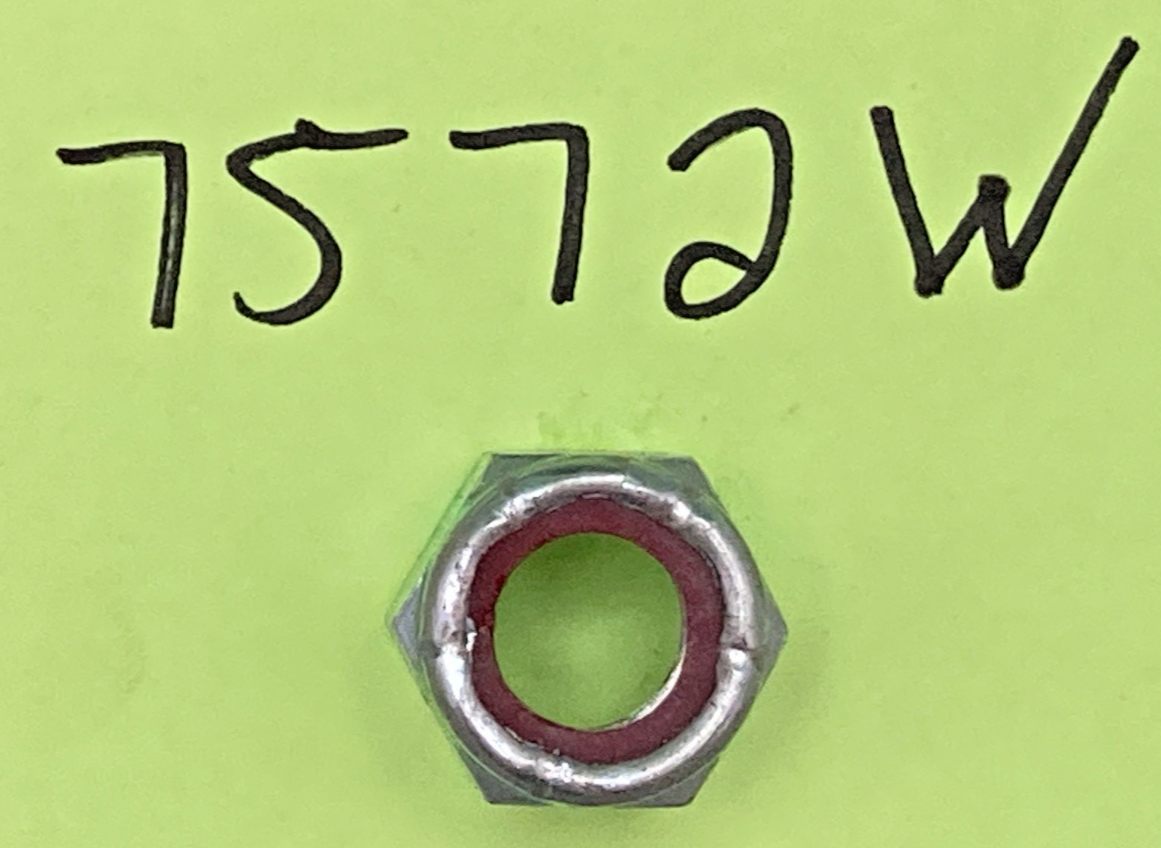 QTY 2 NEW REPLACES HARLEY-DAVIDSON 7572W Hex Nylock Jam Nut