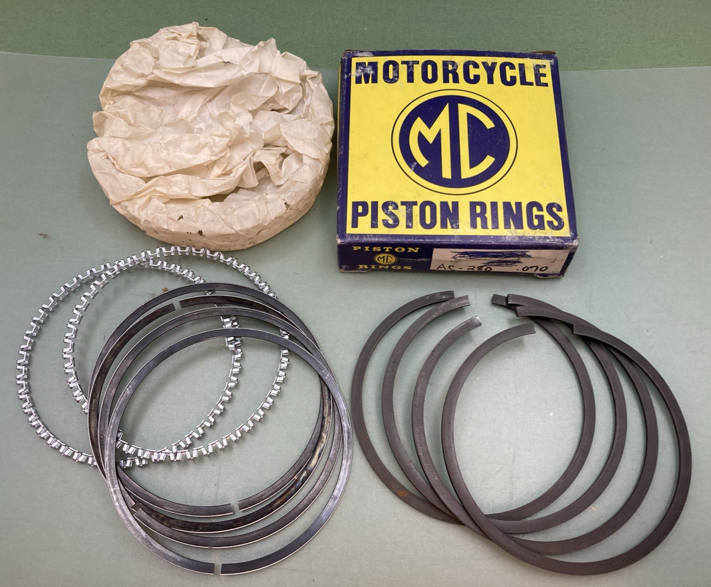 NEW GENUINE MC AC-280.070 PISTON RING SET HARLEY DAVIDSON P11227R.070