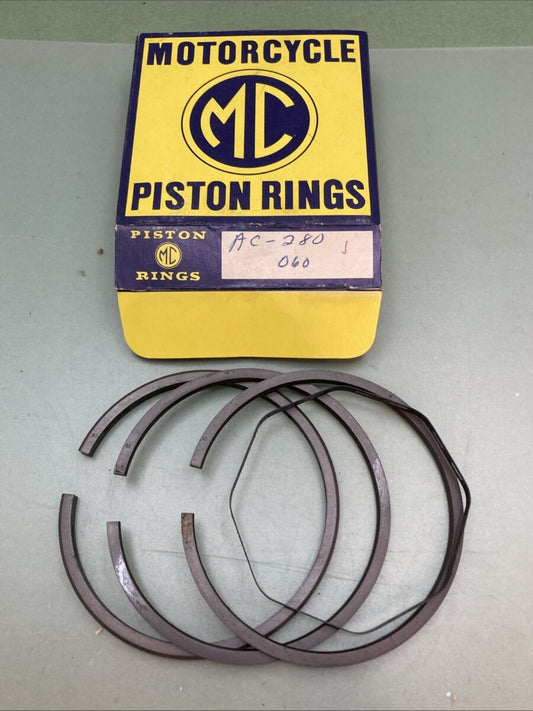 NEW GENUINE MC AC-280.060 PISTON RING SET HARLEY DAVIDSON