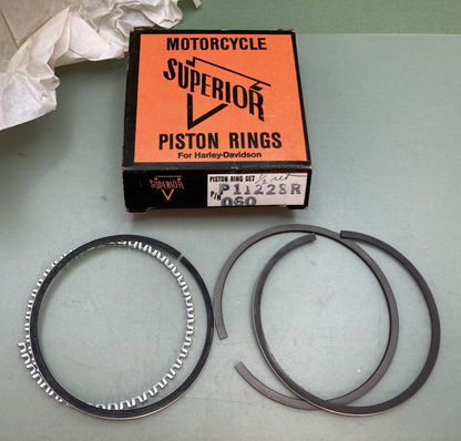 NEW GENUINE MOTORCYCLE SUPERIOR P11228R 060 PISTON RING SET