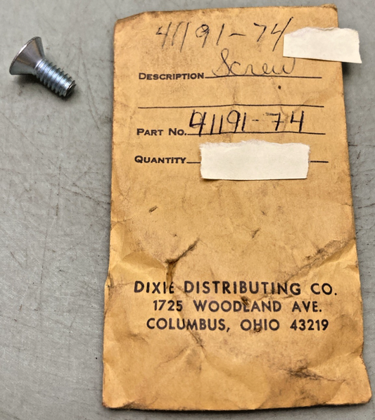QTY 2 NEW REPLACES HARLEY DAVIDSON 41191-74 SCREW