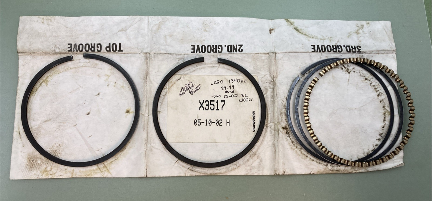 NEW GENUINE WISECO X3517 PISTON RING SET HARLEY DAVIDSON