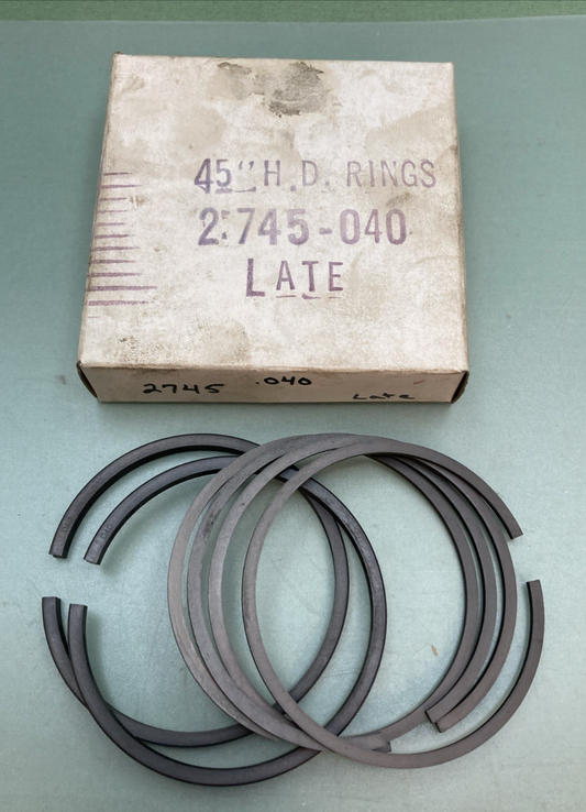 NEW REPLACES HARLEY DAVIDSON 2745-040 PISTON RING SET 2745L 040