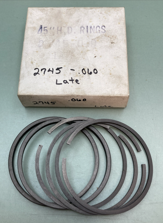 NEW REPLACES HARLEY DAVIDSON 2745-060 PISTON RING SET 2745L 060
