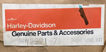 NEW GENUINE HARLEY DAVIDSON 42321-71 BRAKE LINE KIT