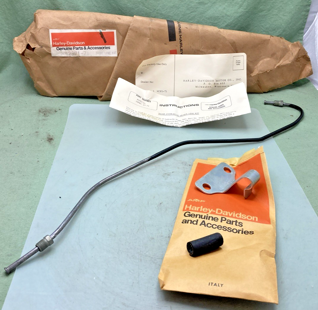 NEW GENUINE HARLEY DAVIDSON 42321-71 BRAKE LINE KIT