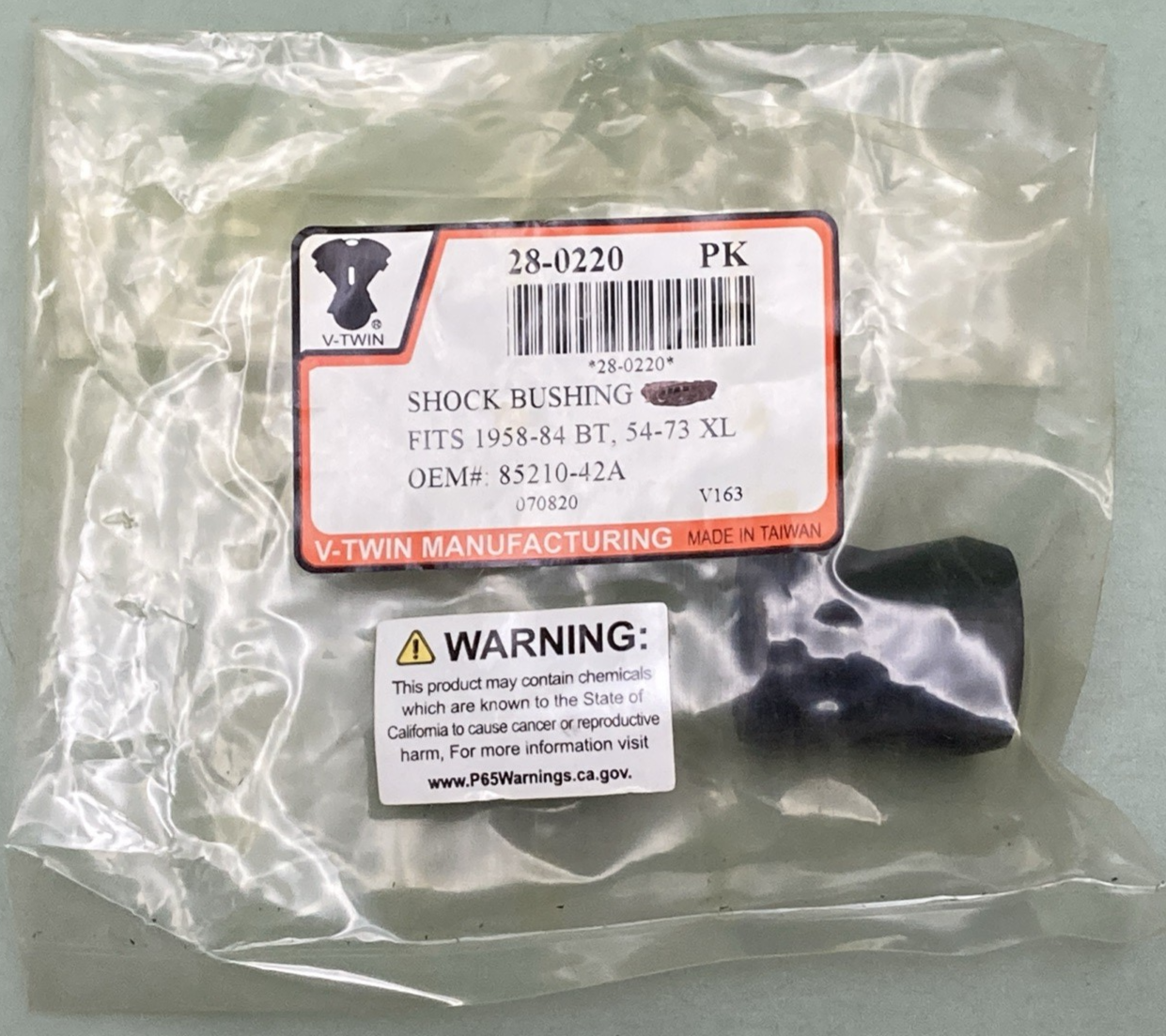 QTY 2 NEW GENUINE V-TWIN 28-0220 SHOCK BUSHING