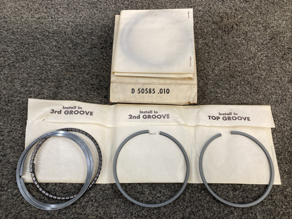 NEW REPLACES DIXIE D50585 .010 PISTON RING SET HARLEY DAVIDSON 22359-53