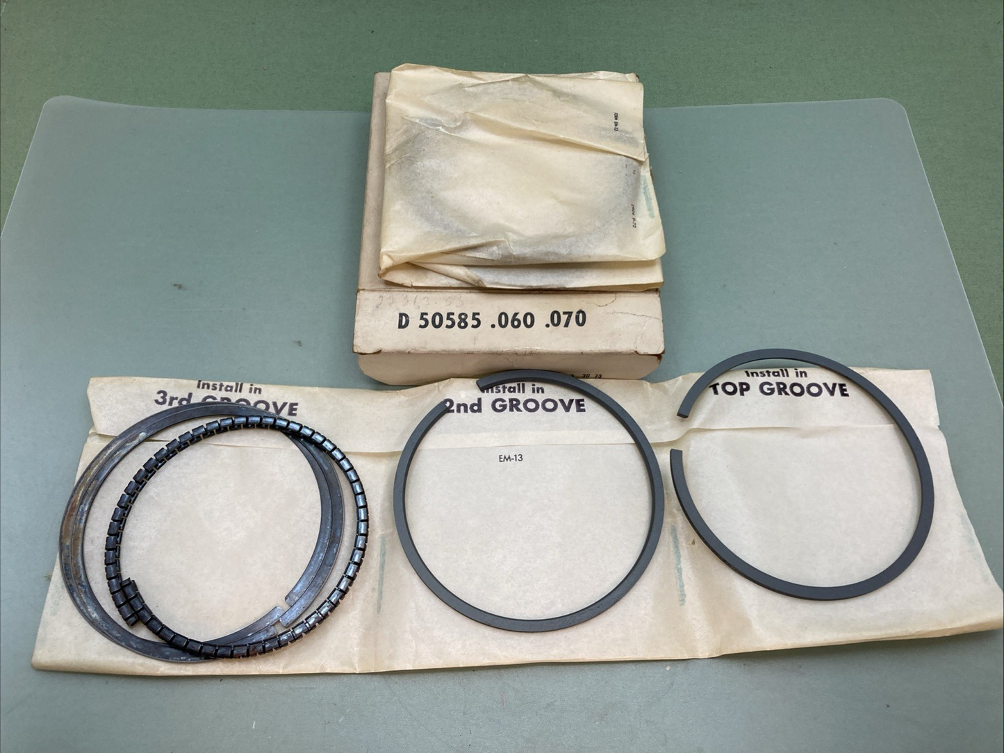 NEW REPLACES DIXIE D50585 .060 .070 PISTON RING SET HARLEY DAVIDSON