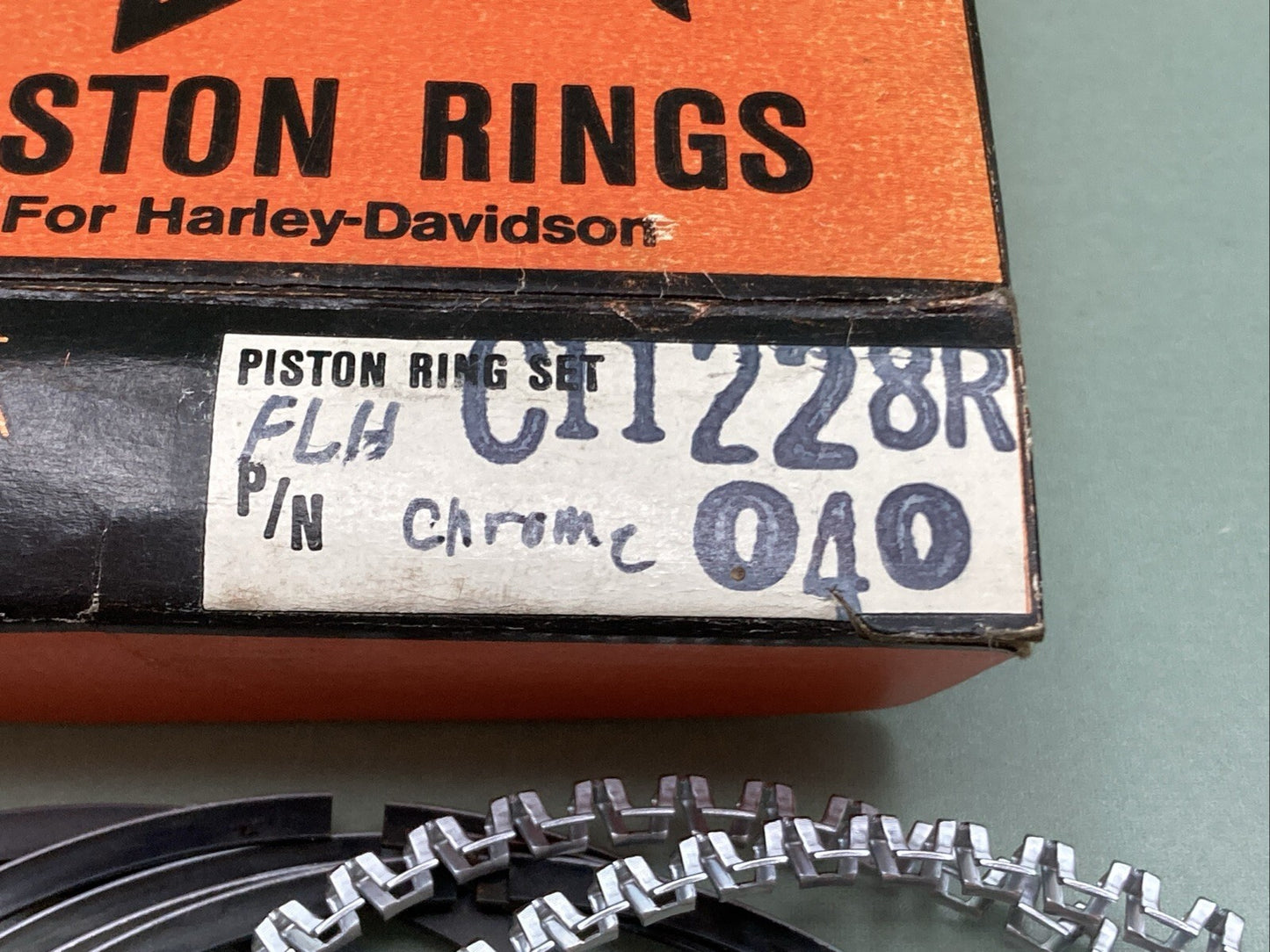 NEW GENUINE MOTORCYCLE SUPERIOR C11228R 040 PISTON RING SET HARLEY DAVIDSON