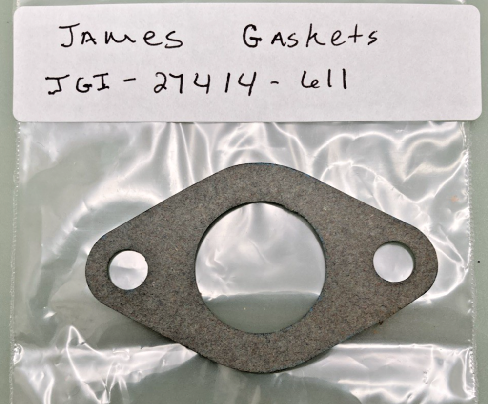 NEW REPLACES JAMES GASKETS JGI-27414-611 GASKET, CARBURETOR FLANGE