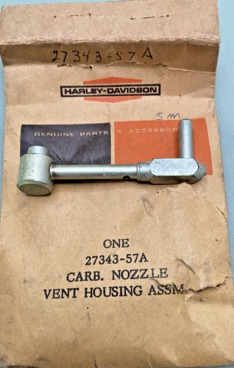 NEW GENUINE HARLEY DAVIDSON 27343-57A VENT HOUSING ASSEMBLY, NOZZLE
