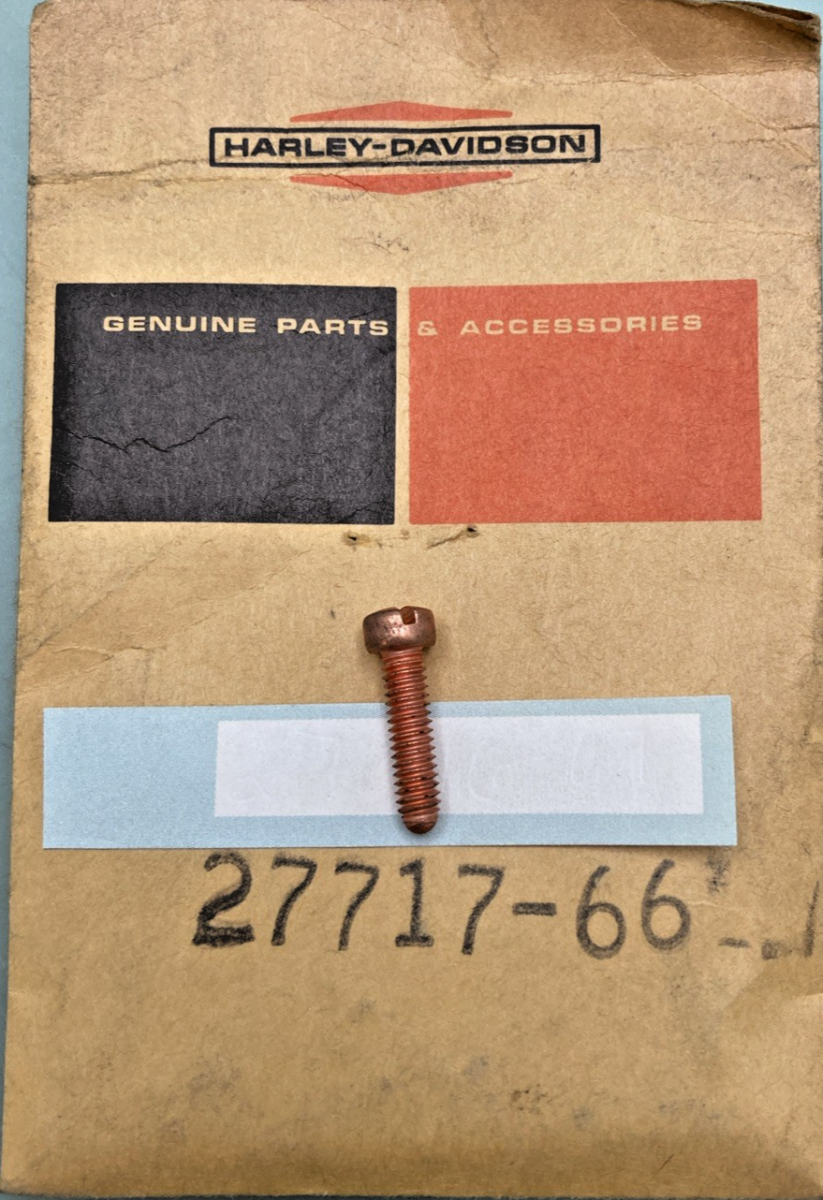 NEW GENUINE HARLEY DAVIDSON 27717-66 SCREW, THROTTLE LEVER STOP