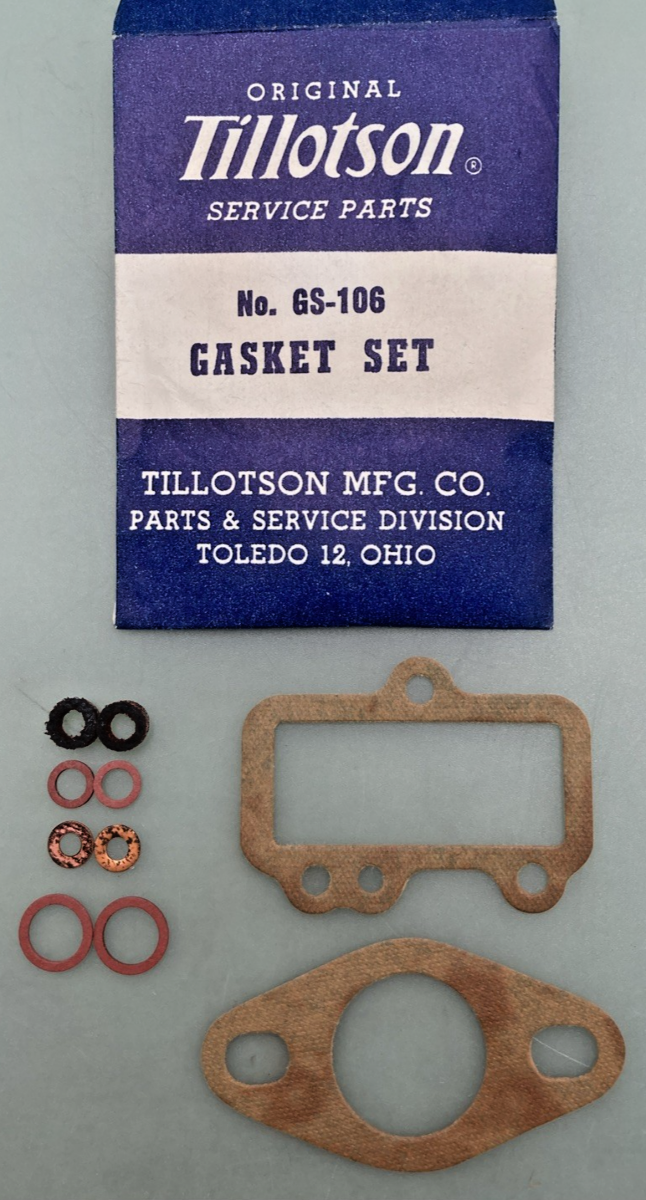 NEW GENUINE  TILLOTSON GS-106 GASKET KIT