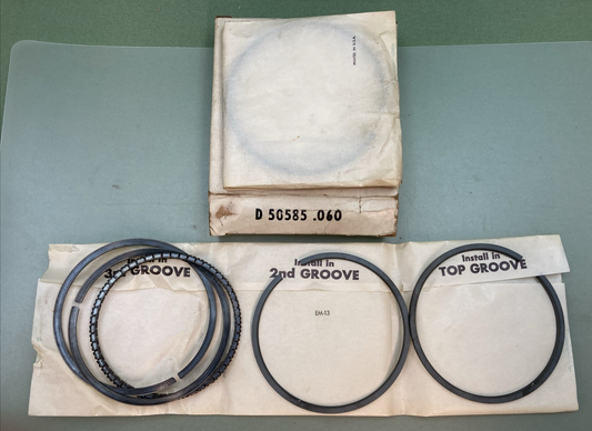 NEW REPLACES DIXIE D50585 .060 PISTON RING SET HARLEY DAVIDSON