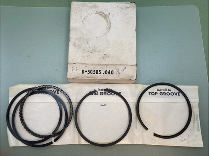 NEW REPLACES DIXIE D50585 040 PISTON RING SET HARLEY DAVIDSON