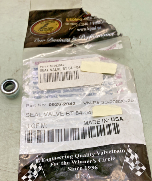 NEW GENUINE KIBBBLEWHITE 0926-2042 SEAL VALVE