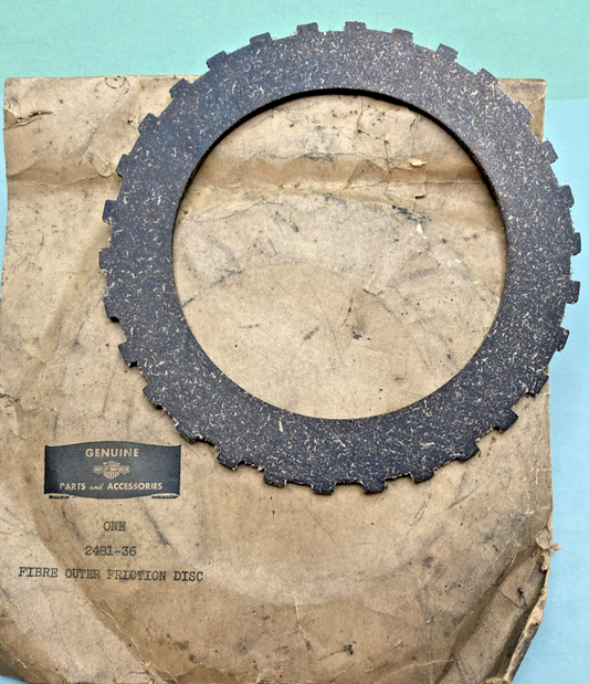 NEW GENUINE HARLEY DAVIDSON 2481-36 FIBRE OUTER FRICTIONS DISC