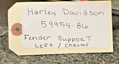 NEW REPLACES HARLEY DAVIDSON 59954-86 FENDER SUPPORT - LEFT (CHROME)