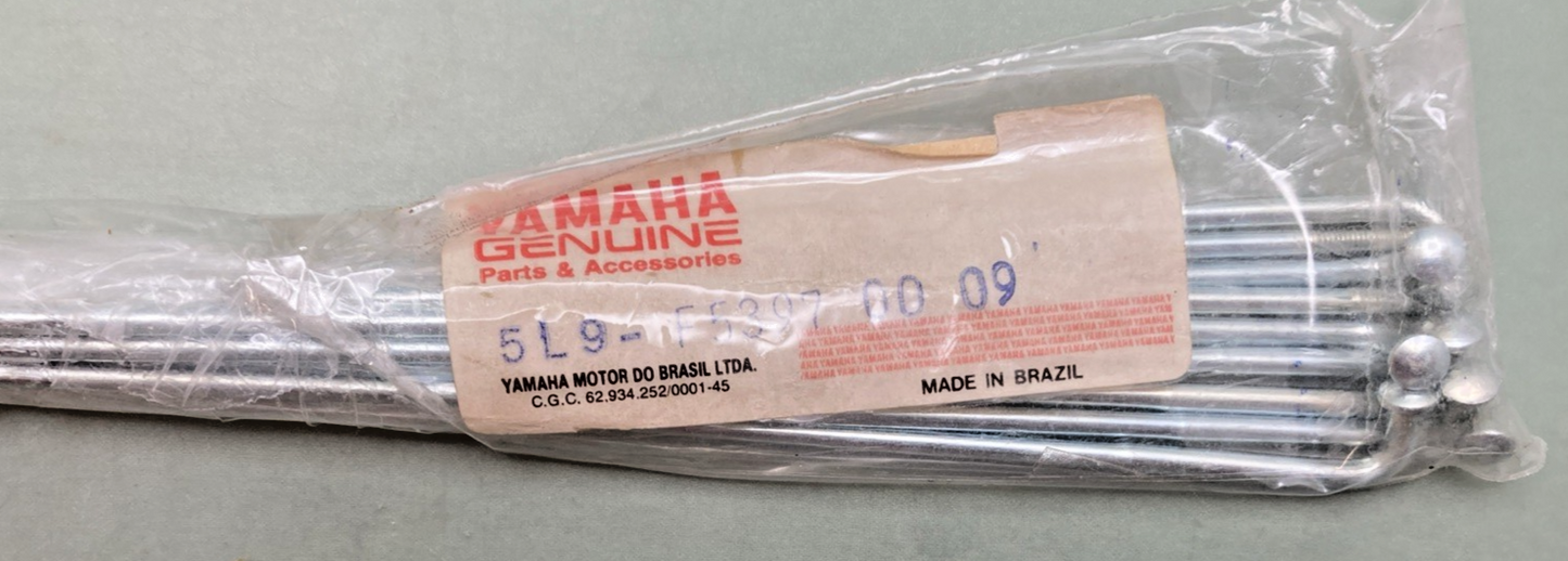 NEW GENUINE YAMAHA 3VC-F5304-00 COMPLETE REAR WHEEL SPOKE SET INCOMPLETE KIT