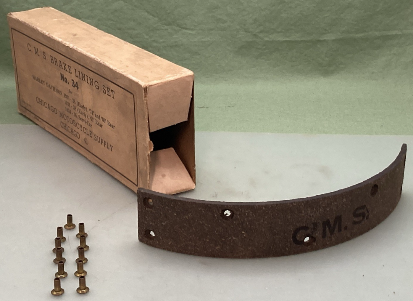 NEW GENUINE C.M.S. NO. 34 BRAKE LINING SET
