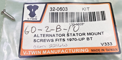 QTY 10 NEW REPLACES V-TWIN 32-0603 STATOR MOUNT SCREW