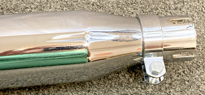 NEW GENUINE WYATT GATLING 30-0152 CHROME FISHTAIL MUFFLER 36"