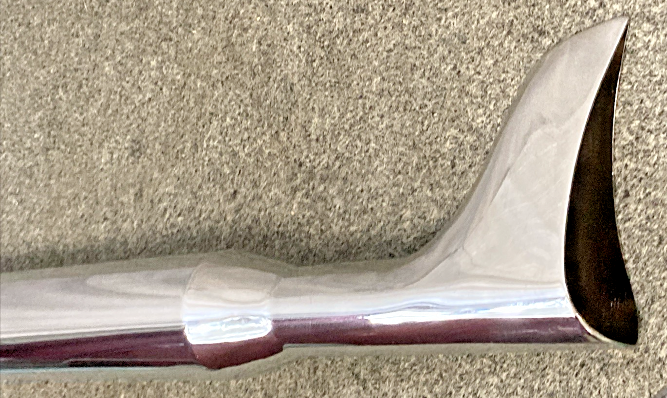 NEW GENUINE WYATT GATLING 30-0152 CHROME FISHTAIL MUFFLER 36"