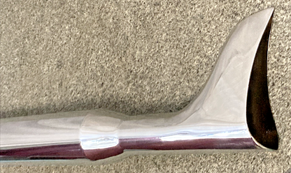 NEW GENUINE WYATT GATLING 30-0152 CHROME FISHTAIL MUFFLER 36"