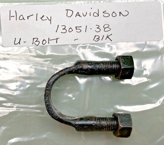 NEW REPLACES HARLEY DAVIDSON 13051-38 U-BOLT, REAR SAFETY GUARD, WITH NUT, (BLK)