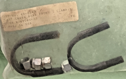 NEW GENUINE V-TWIN MANUFACTURING 49-0143 FRONT ENGINE BAR U CLAMP ZINC