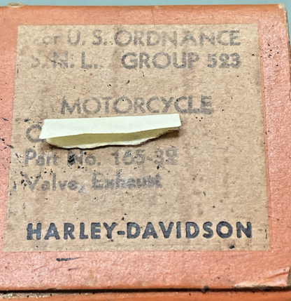 NEW GENUINE HARLEY DAVIDSON 165-32 EXHAUST VALVE