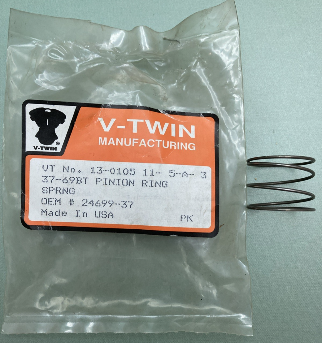 NEW GENUINE V-TWIN 24699-37 Spring, Pinion Ring