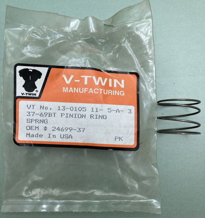 NEW GENUINE V-TWIN 24699-37 Spring, Pinion Ring