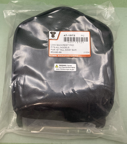 NEW GENUINE V-TWIN 47-1972 LOW BACKREST PAD