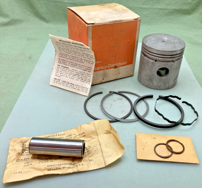 NEW GENUINE HARLEY DAVIDSON 22256-29B PISTON WITH RINGS AND PIN