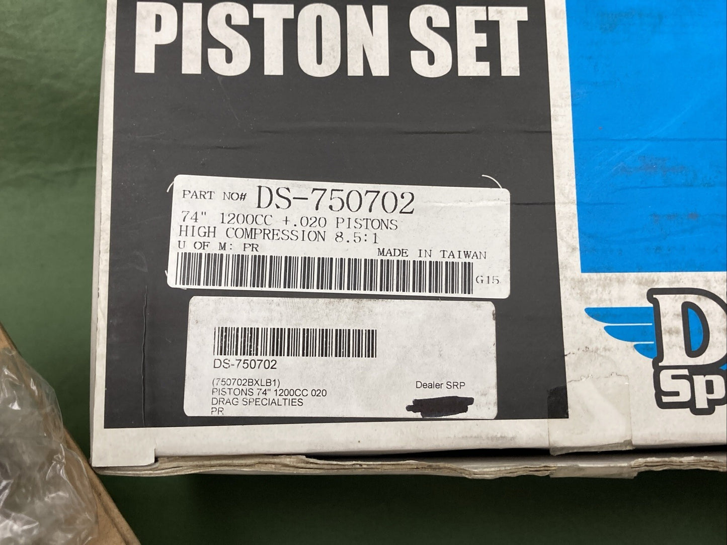 NEW GENUINE DRAG SPECIALTIES DS-750702 Piston Set