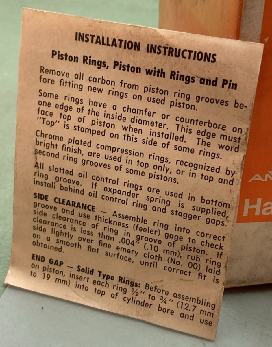 NEW GENUINE HARLEY DAVIDSON 22257-58A PISTON AND PIN ONLY INCOMPLETE KIT
