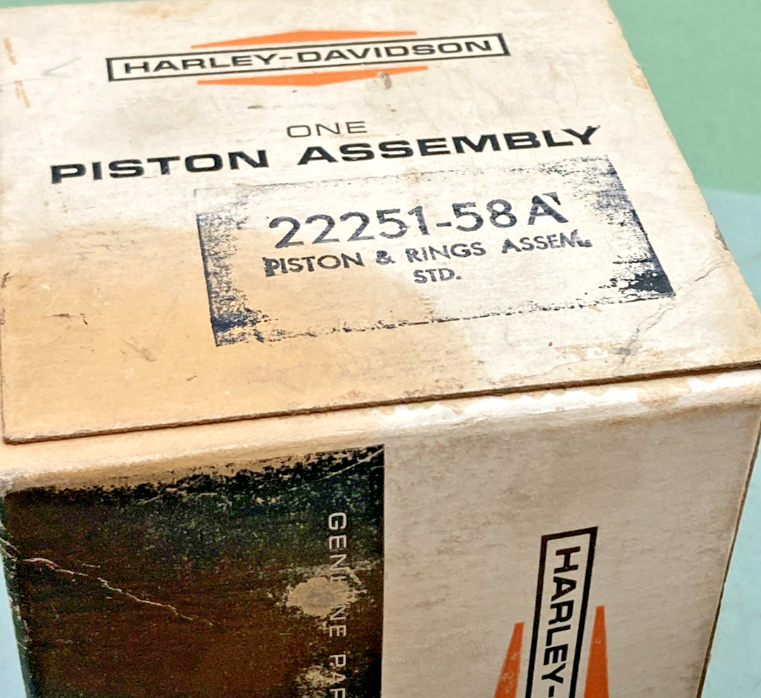 NEW GENUINE HARLEY DAVIDSON 22251-58A PISTON AND PIN ONLY INCOMPLETE KIT