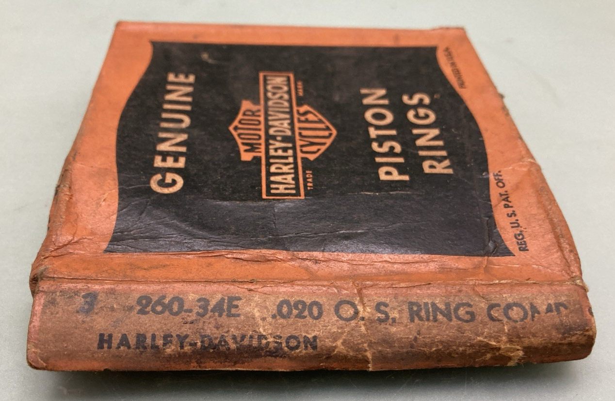 NEW GENUINE HARLEY-DAVIDSON 260-34E Piston compression ring, 3/32" wide +.020"