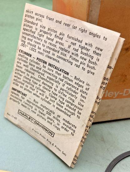 NEW GENUINE HARLEY DAVIDSON 22257-70 PISTON WITH RINGS AND PIN