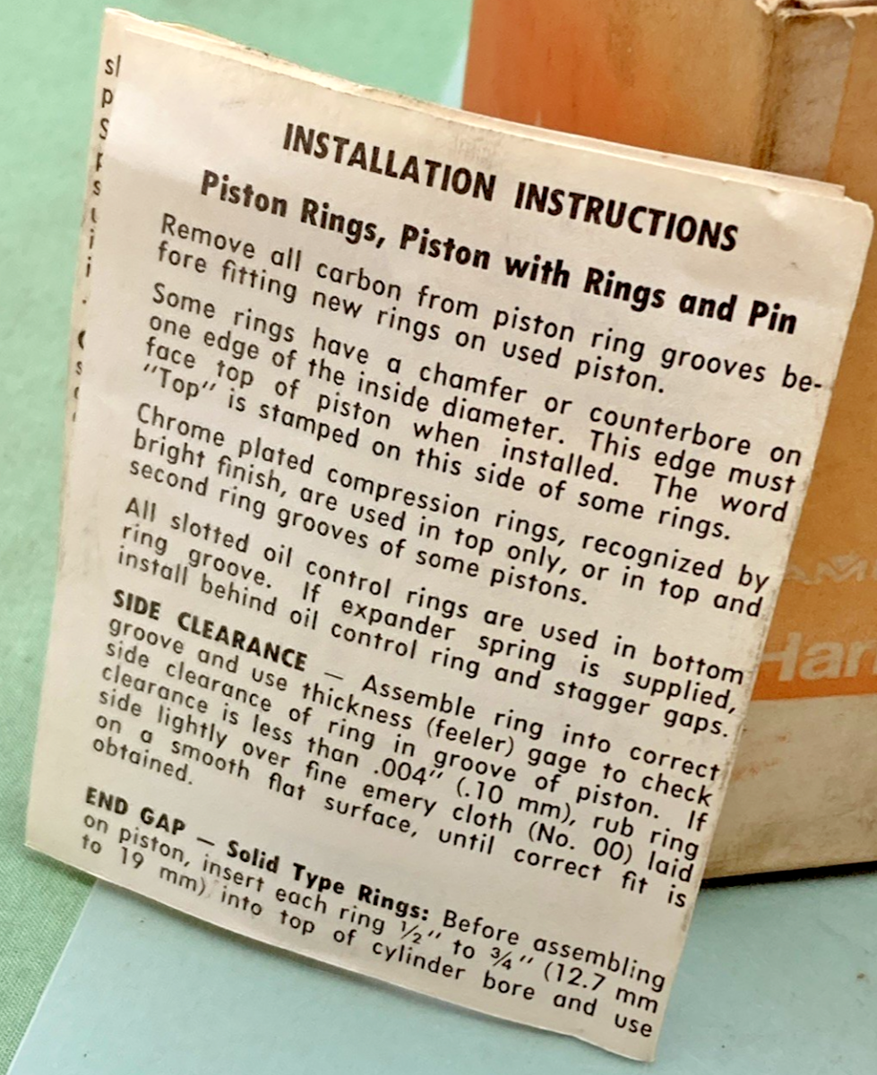 NEW GENUINE HARLEY DAVIDSON 22257-70 PISTON WITH PIN INCOMPLETE KIT